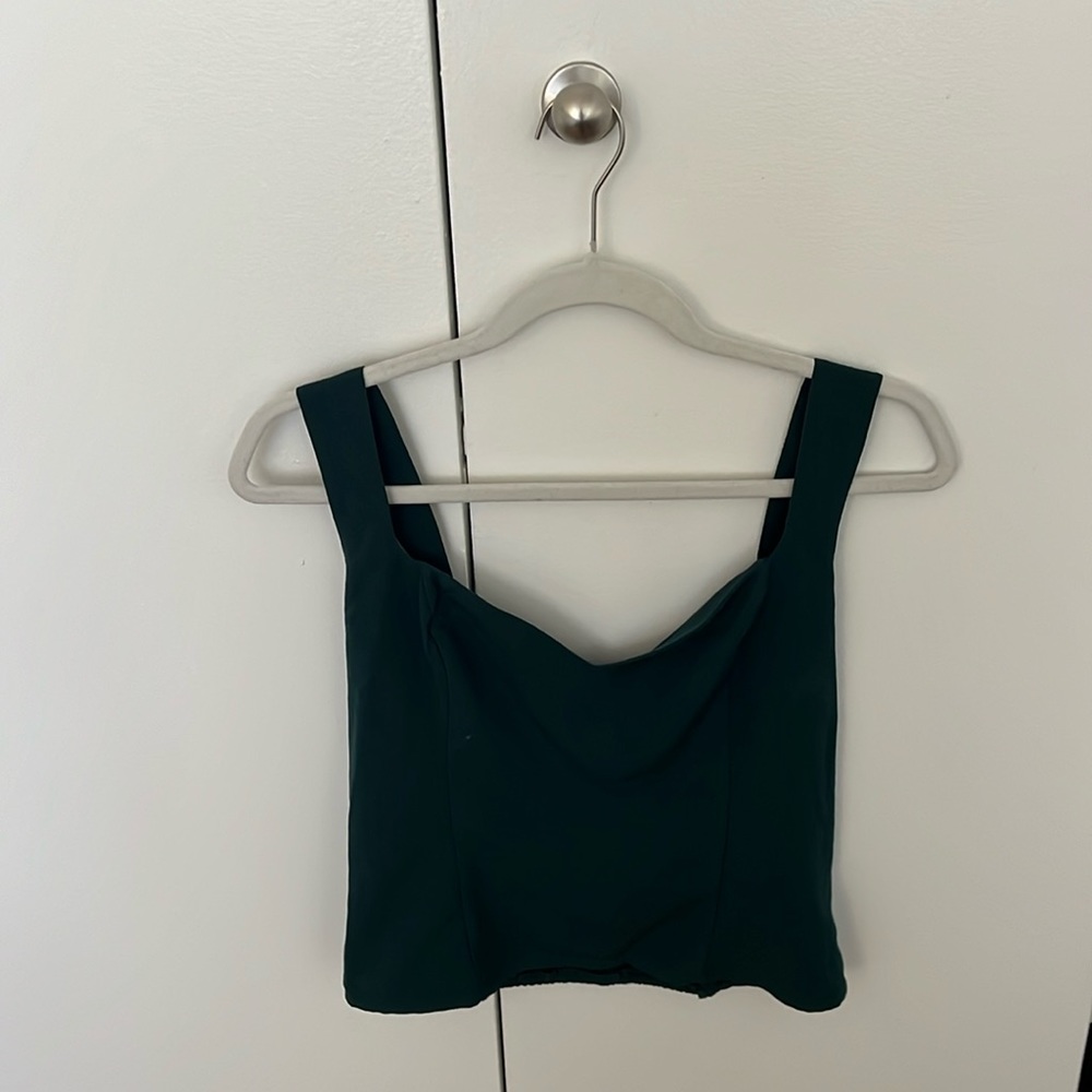 Abercrombie and fitch green corset top